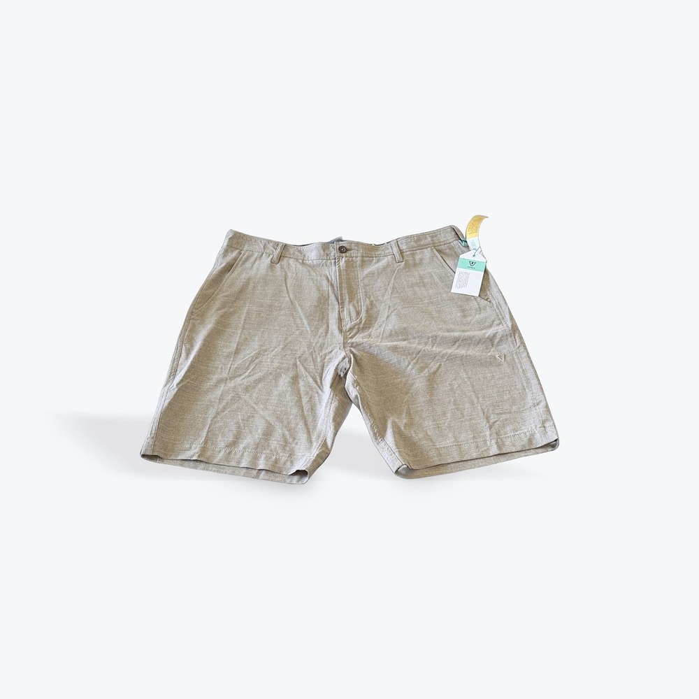 Vissla Fin Rope Walkshort Mens 36 Khaki Upcycled Stretch Hybrid Shorts M2015FIN